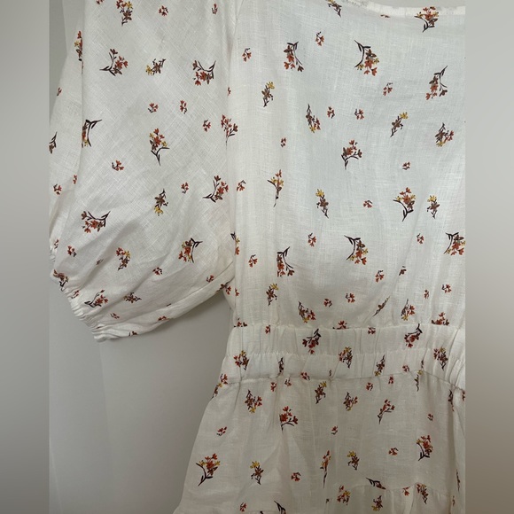 Kivari - Daria Wrap Mini Dress - Ditsy Floral - US 10 / AU 14 Linen NWT - Picture 8 of 10